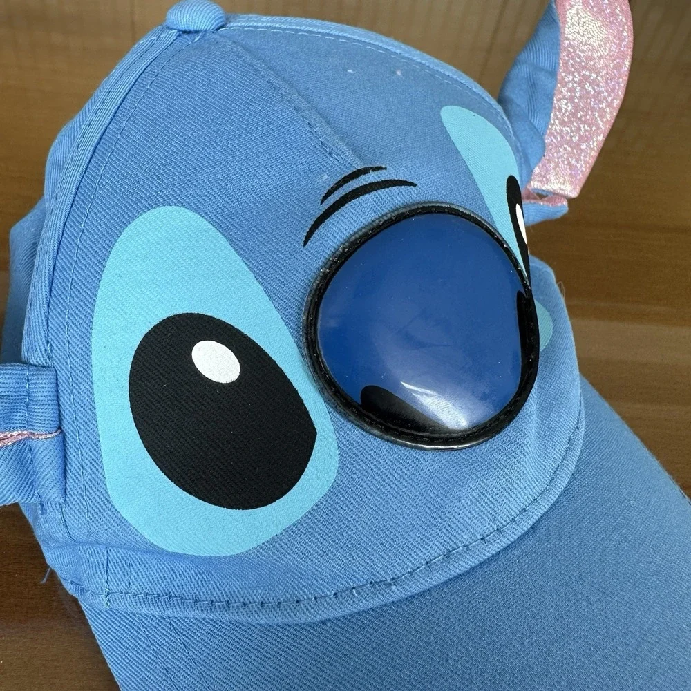 Disney Lilo and Stitch Hat Blue Baseball Cap Strap Back Adjustable Youth
